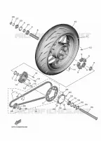 ROUE ARRIERE pour Yamaha MT-09 de 2021