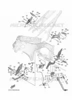 SUPPORT / REPOSE PIEDS pour Yamaha MT-09 de 2021