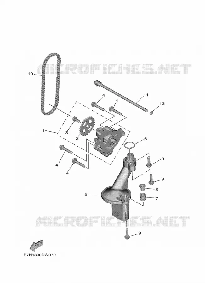 POMPE A HUILE Yamaha MOTO 900 2021 MT  MTN890