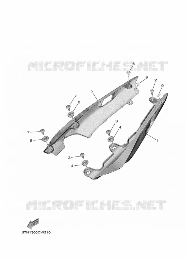 COUVERCLE LATERAL Yamaha MOTO 900 2021 MT  MTN890