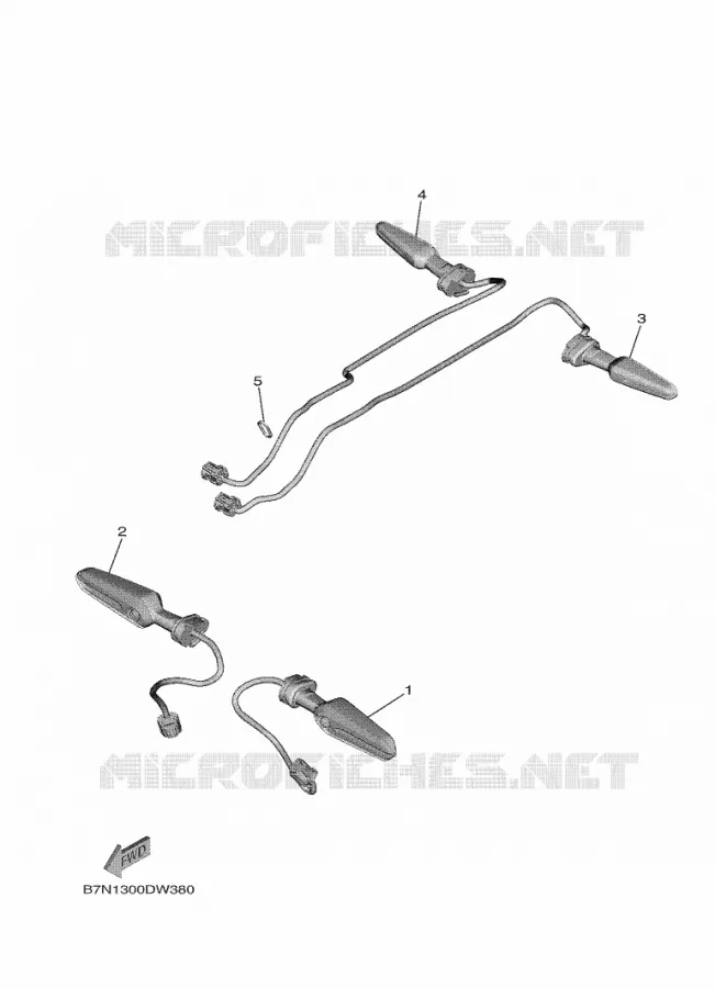 CLIGNOTANT Yamaha MOTO 900 2021 MT  MTN890D