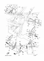 SUPPORT / REPOSE PIEDS pour Yamaha MT-03 de 2020
