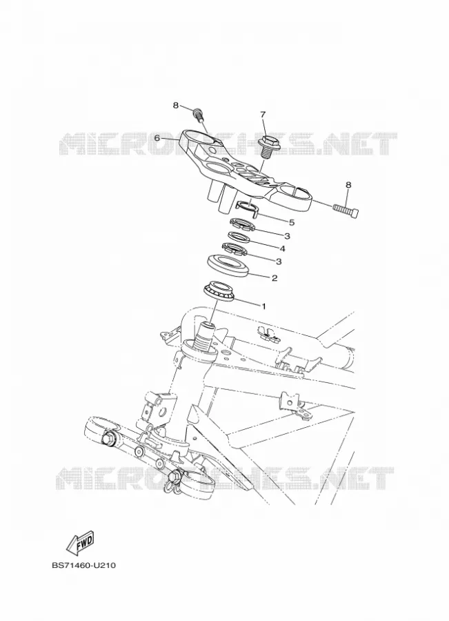 DIRECTION Yamaha MOTO 300 2020 R3  YZF320-A