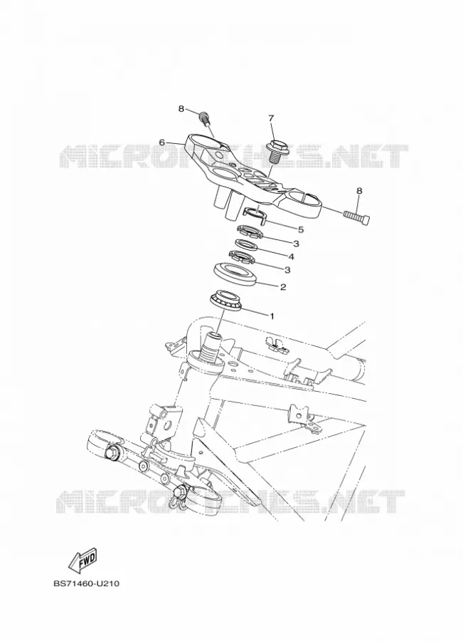 DIRECTION Yamaha MOTO 300 2020 R3  YZF320-A