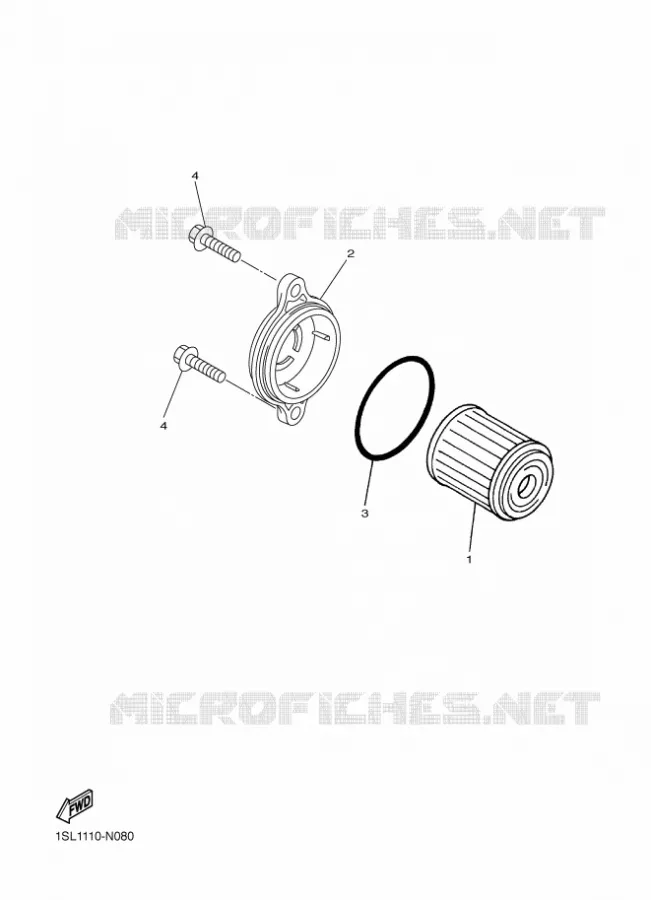 FILTRE A HUILE Yamaha MOTO 450 2020 WRF  WR450F