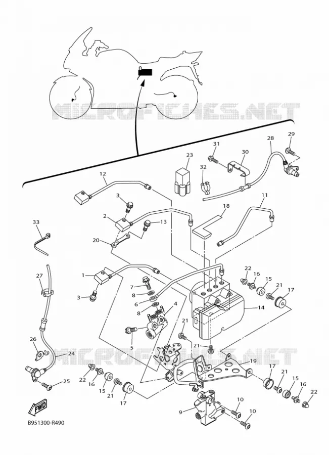 PARTIE ELECTRIQUE 3 Yamaha MOTO 1300 2020 FJR  FJR1300D-AE