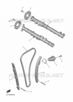 ARBRE A CAMES / CHAINE DE DISTRIBUTION pour Yamaha YZF-R6 de 2020