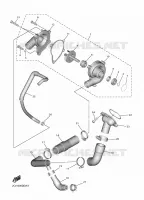 POMPE A EAU / DURITES pour Yamaha YZF-R6 de 2020