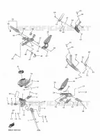 SUPPORT / REPOSE PIEDS pour Yamaha YZF-R6 de 2020