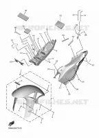 GARDE BOUE pour Yamaha YZF-R6 de 2020