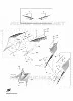 COUVERCLE LATERAL pour Yamaha YZF-R6 de 2020