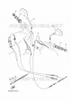 GUIDON ET CABLES pour Yamaha YBR 125 de 2020