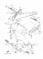 SUPPORT / REPOSE PIEDS pour Yamaha YBR 125 de 2020