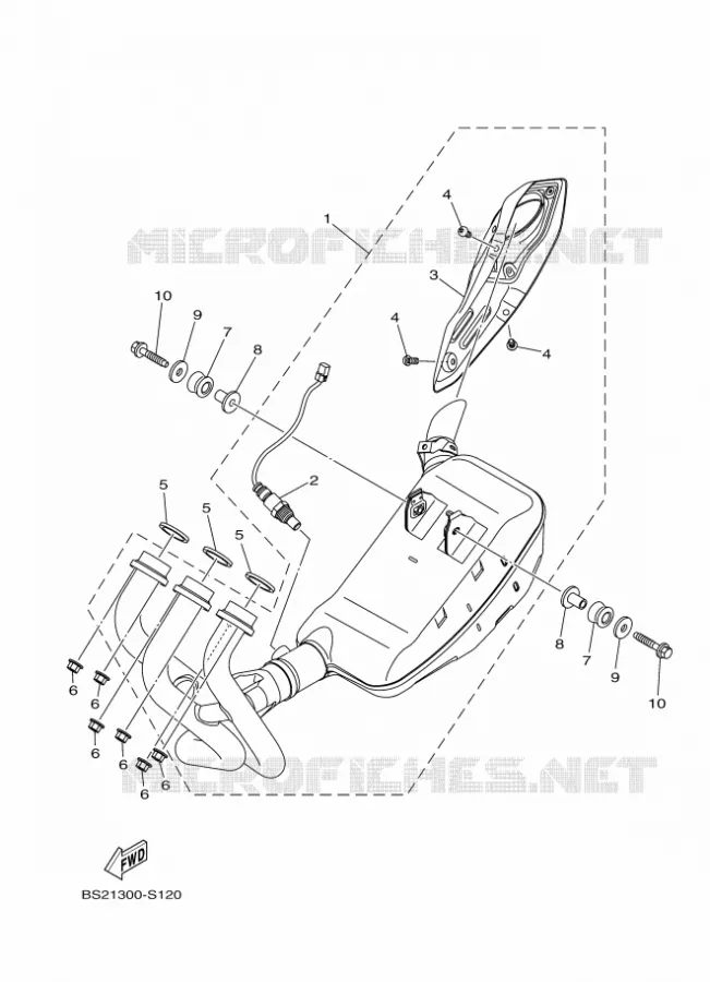 ECHAPPEMENT Yamaha MOTO 900 2020 MT  MTN850-A