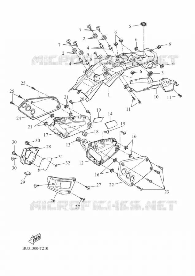 COUVERCLE LATERAL Yamaha MOTO 700 2020 XSR  MTM690