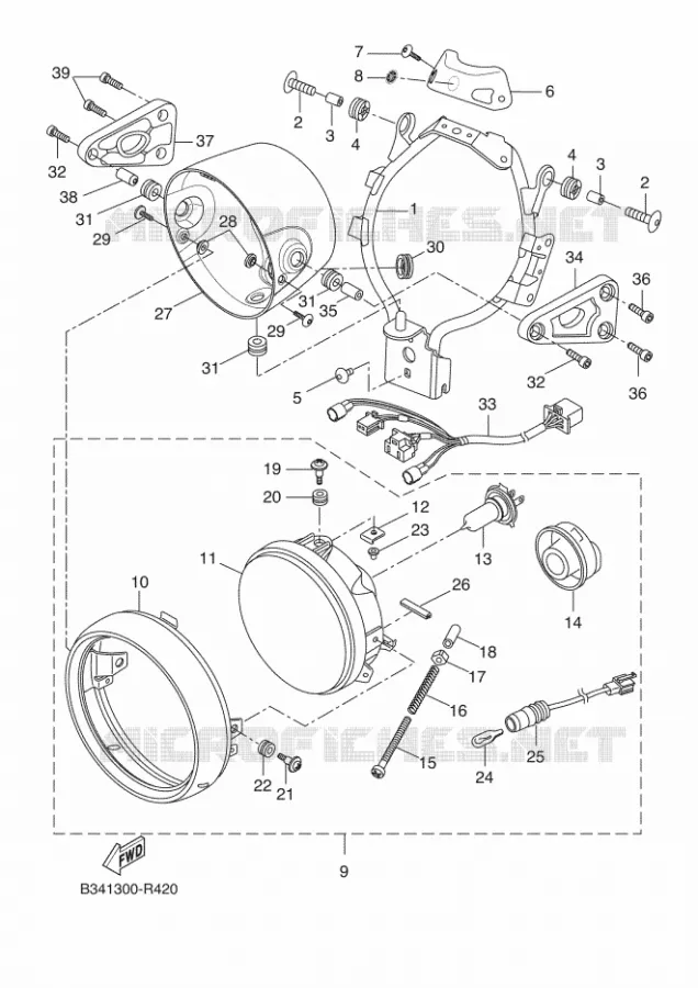PHARE  Yamaha MOTO 700 2020 XSR  MTM690