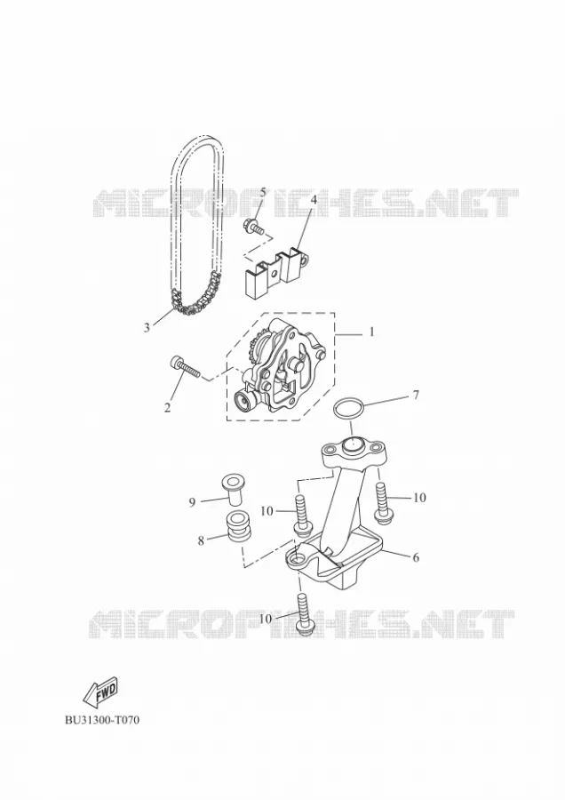 POMPE A HUILE Yamaha MOTO 700 2020 TENERE  XTZ690