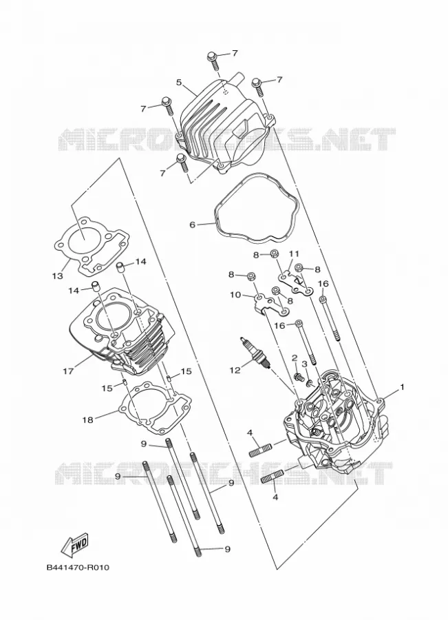 CYLINDRE Yamaha MOTO 110 2020 CRUX  YD110D-4