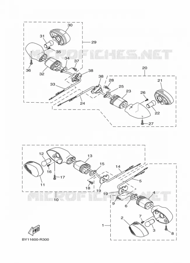 CLIGNOTANT Yamaha MOTO 110 2020 CRUX  YD110D-4
