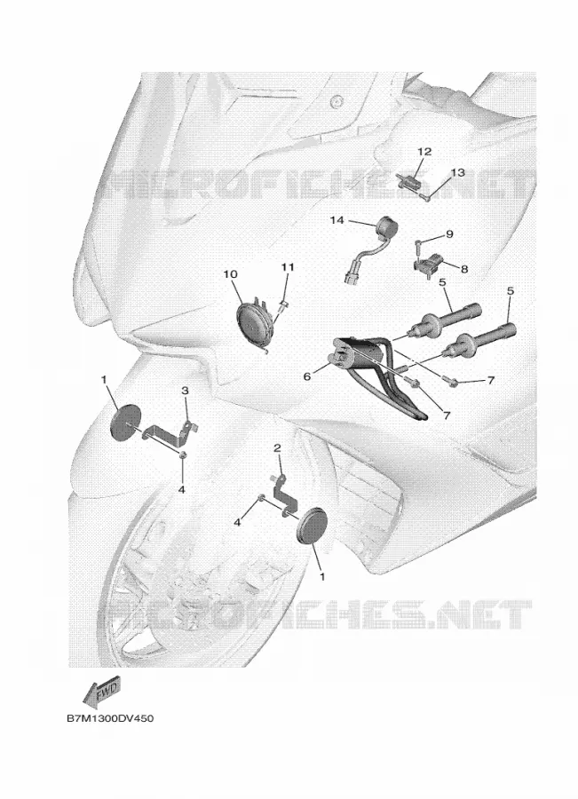 PARTIE ELECTRIQUE 2 Yamaha SCOOTER 560 2020 TMAX  XP560E-A