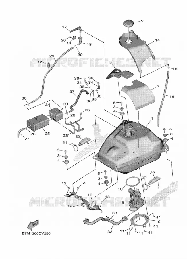 RESERVOIR A ESSENCE Yamaha SCOOTER 560 2020 TMAX  XP560D-A