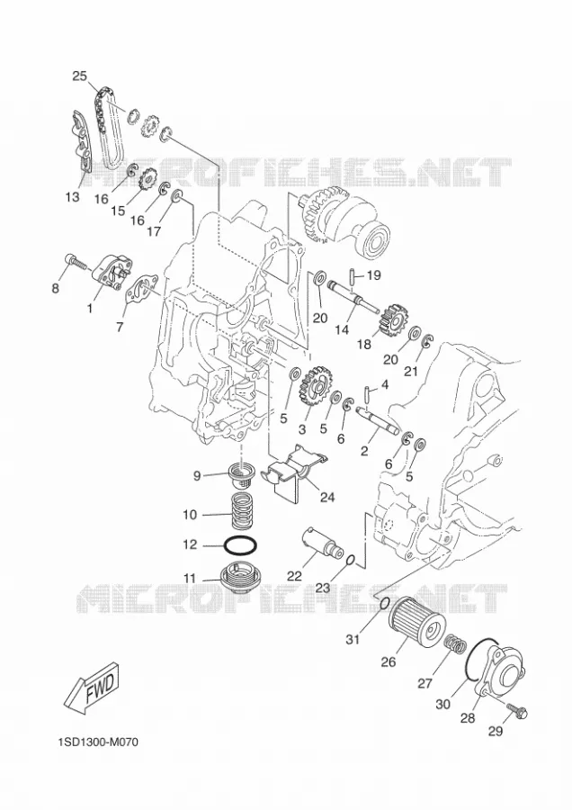 POMPE A HUILE Yamaha SCOOTER 400 2020 XMAX  YP400RA