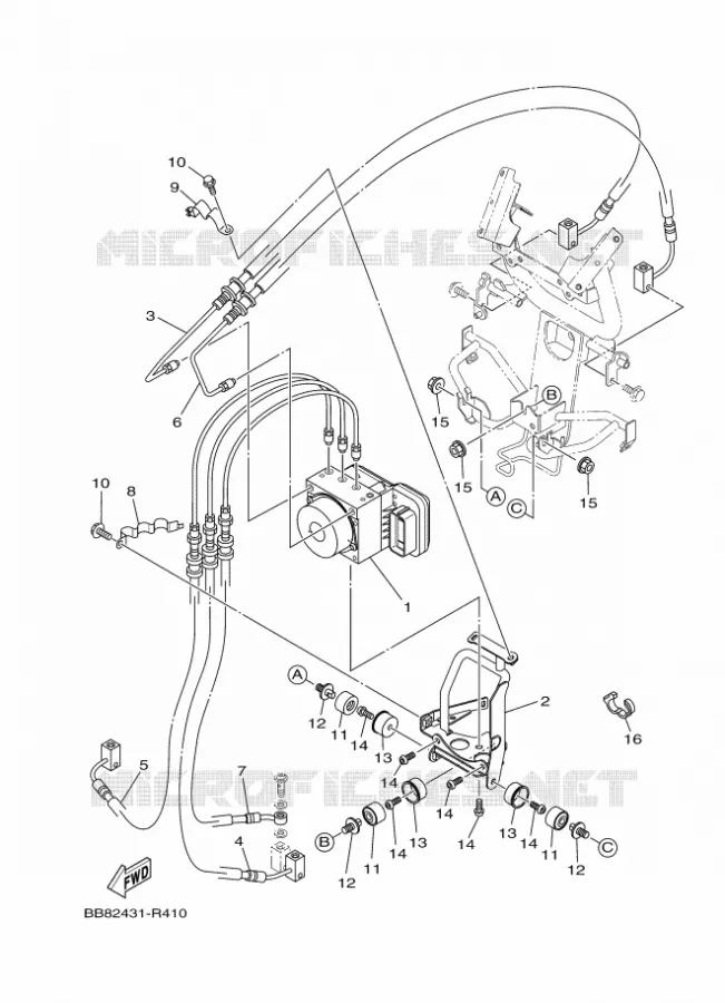 PARTIE ELECTRIQUE 3 Yamaha SCOOTER 125 2020 TRICITY  MWS125-A