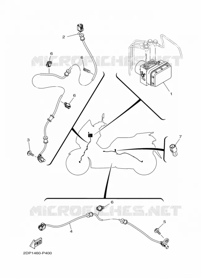 PARTIE ELECTRIQUE 3 Yamaha SCOOTER 155 2020 NMAX  GPD150-A