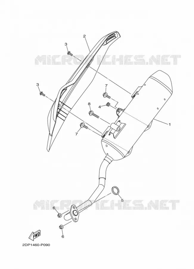 ECHAPPEMENT Yamaha SCOOTER 155 2020 NMAX  GPD150-A