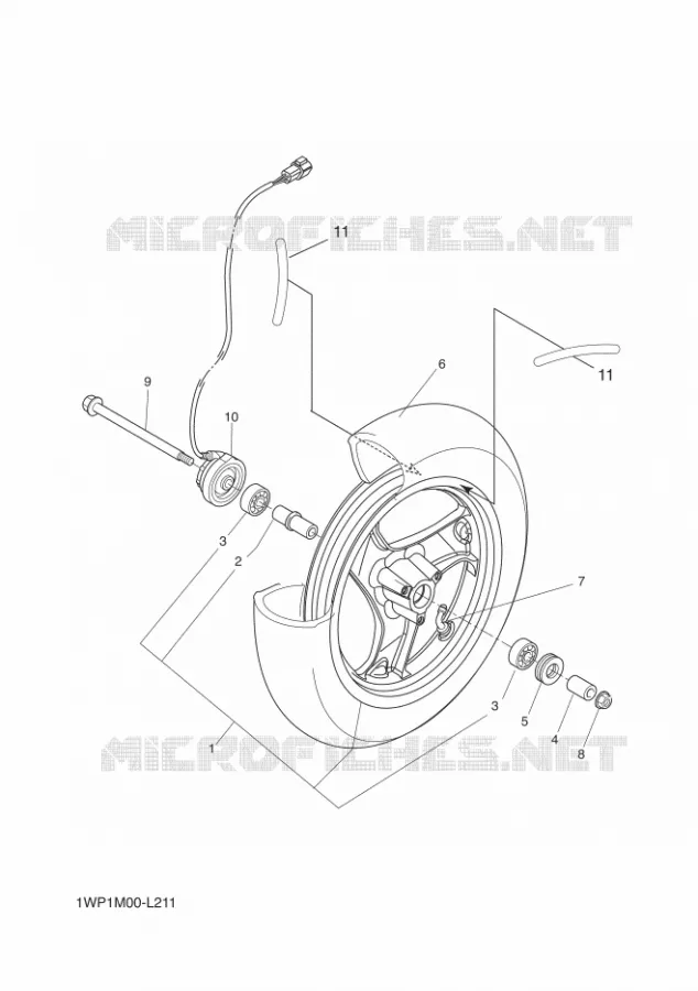 ROUE AVANT Yamaha SCOOTER 50 2012 BOOSTER (MBK)  CW50LN