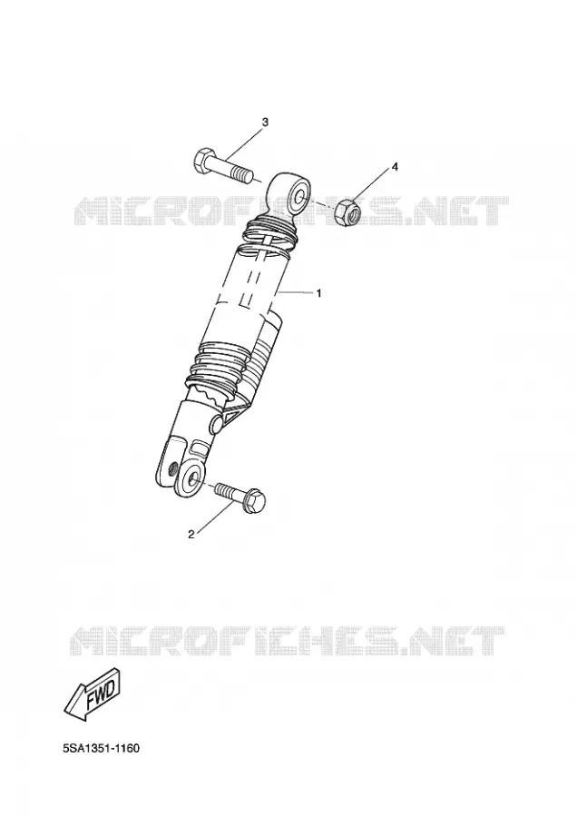 AMORTISSEUR ARRIERE Yamaha SCOOTER 50 2012 BOOSTER (MBK)  CW50L