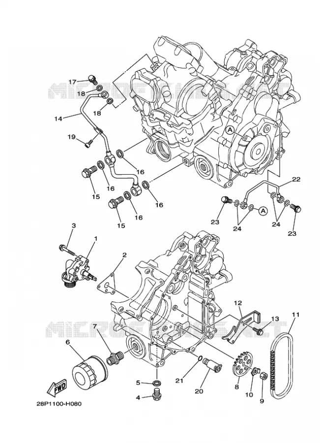 POMPE A HUILE Yamaha QUAD 700 2020 KODIAK  YFM700FWBD