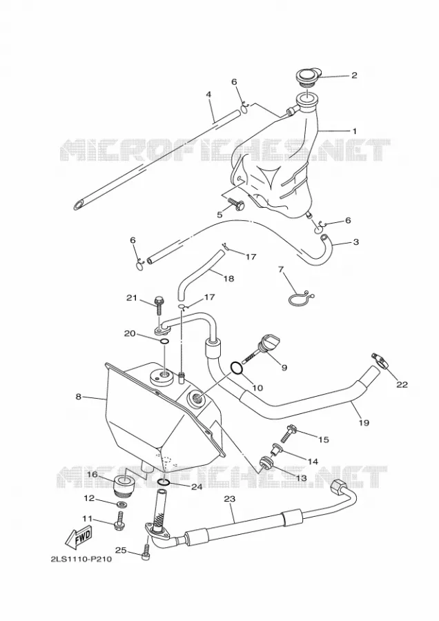 RESERVOIR D'HUILE Yamaha QUAD 700 2020 RAPTOR  YFM700R