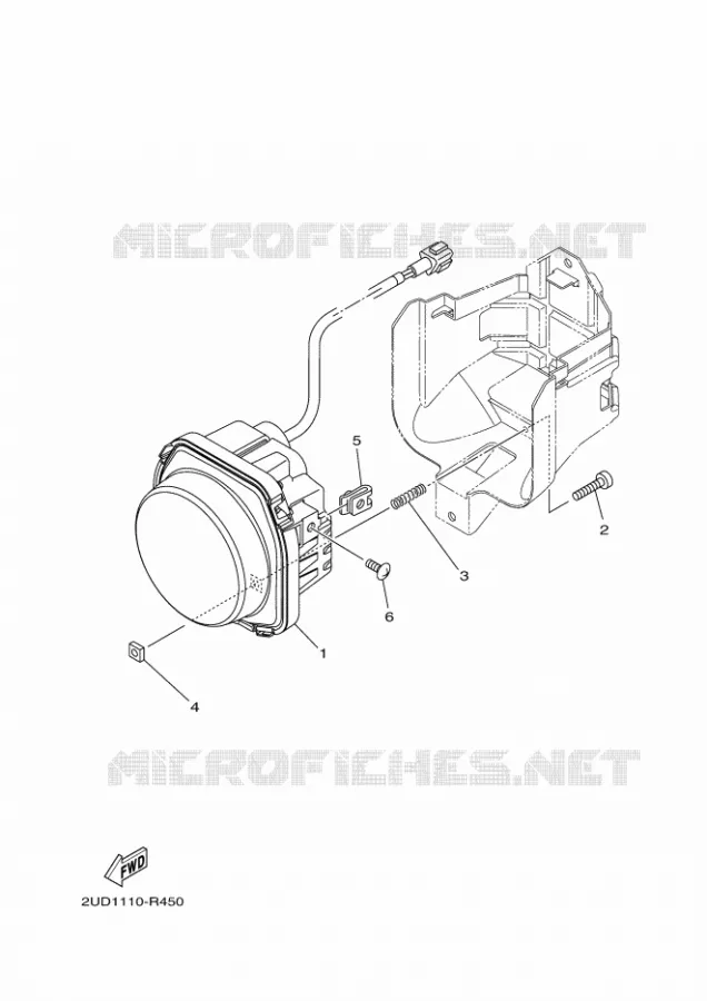 PHARE  Yamaha QUAD 700 2020 GRIZZLY  YFM700FWAD