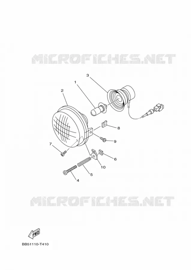 PHARE  Yamaha QUAD 450 2020 KODIAK  YFM450FWB