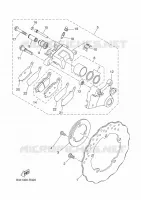 ETRIER DE FREIN ARRIERE pour Yamaha TRACER 7 A2 35KW de 2021