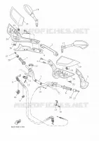 GUIDON ET CABLES pour Yamaha TRACER 7 A2 35KW de 2021
