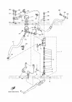 MAITRE CYLINDRE DE FREIN ARRIERE pour Yamaha TRACER 7 A2 35KW de 2021