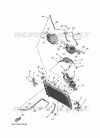 RADIATEUR / DURITES pour Yamaha TRACER 9 de 2021