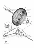 ROUE ARRIERE pour Yamaha TRACER 9 de 2021