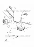 GUIDON ET CABLES pour Yamaha TRACER 9 de 2021