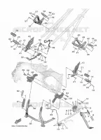 SUPPORT / REPOSE PIEDS pour Yamaha TRACER 9 de 2021