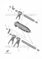 BARILLET DE SELECTION / FOURCHETTES pour Yamaha TRACER 9 de 2021