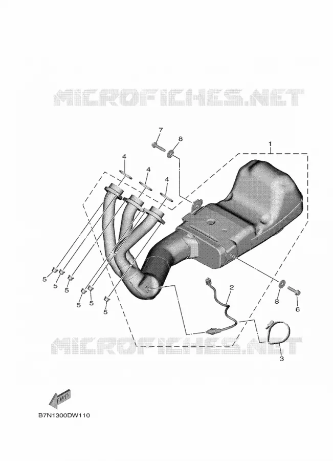 ECHAPPEMENT Yamaha MOTO 900 2021 TRACER  MTT890D
