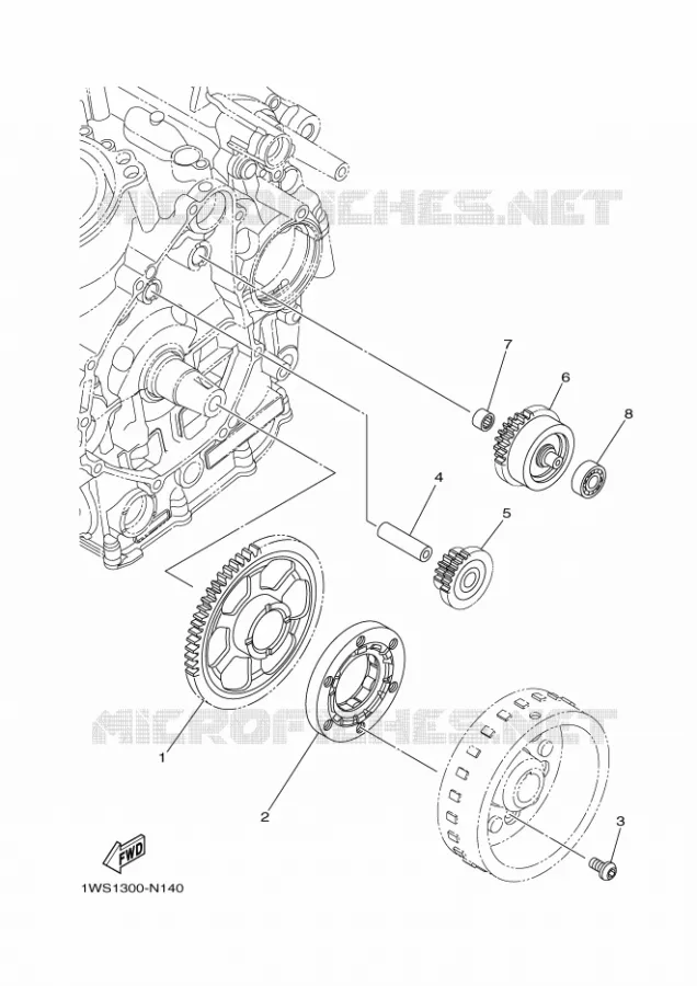 DEMARREUR KICK Yamaha MOTO 700 2021 MT  MTN690
