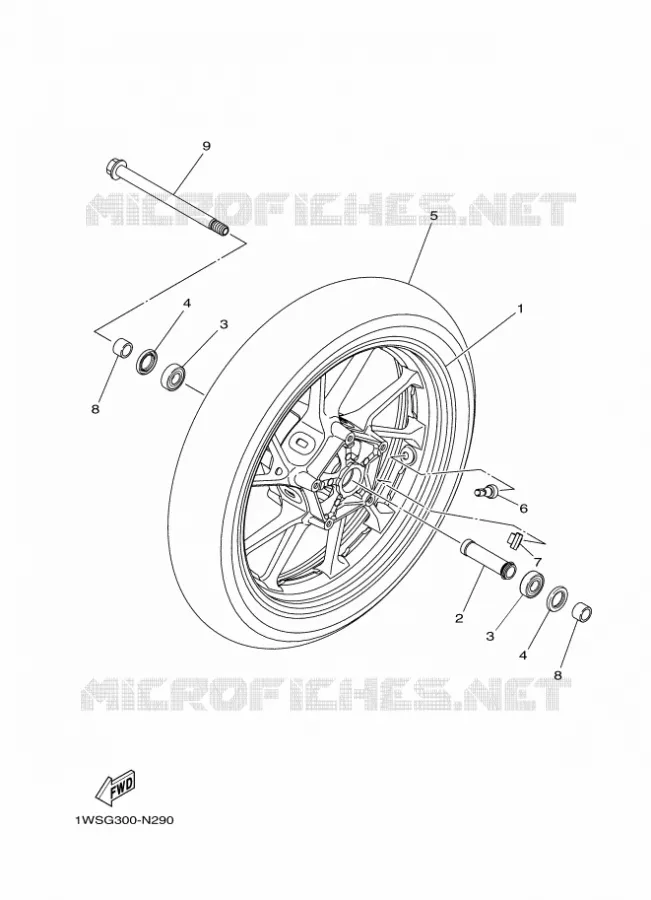 ROUE AVANT Yamaha MOTO 700 2021 MT  MTN690