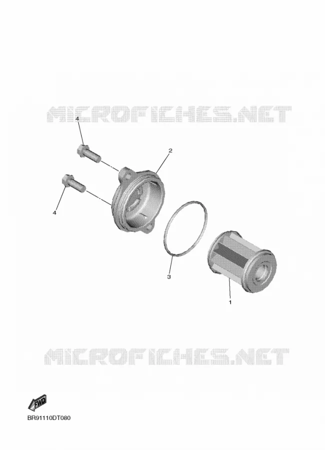 FILTRE A HUILE Yamaha MOTO 450 2021 WRF  WR450F