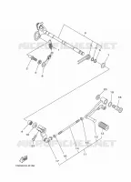 AXE DE SELECTEUR / PEDALE pour Yamaha MT-25 de 2021