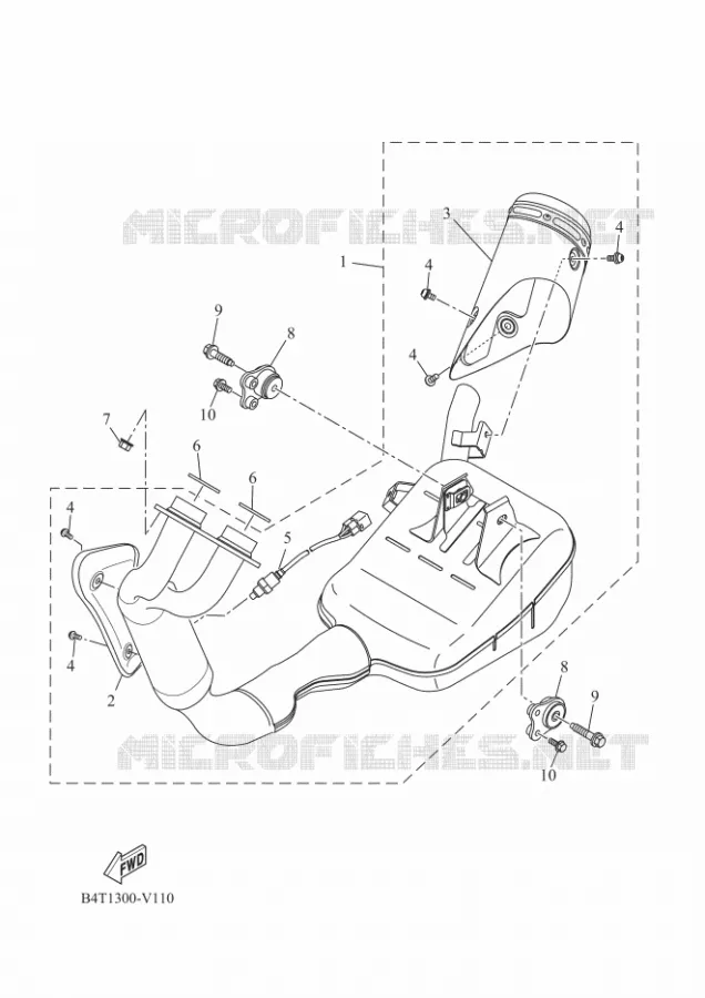 ECHAPPEMENT Yamaha MOTO 700 2021 XSR  MTM690-U