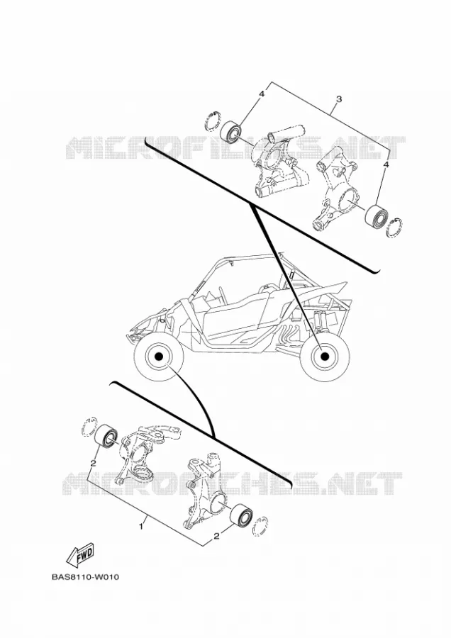 KIT PIECES D'ENTRETIEN Yamaha SIDE BY SIDE 1000 2021 YXZ  YXZ1000ETS/YXZ1000ET